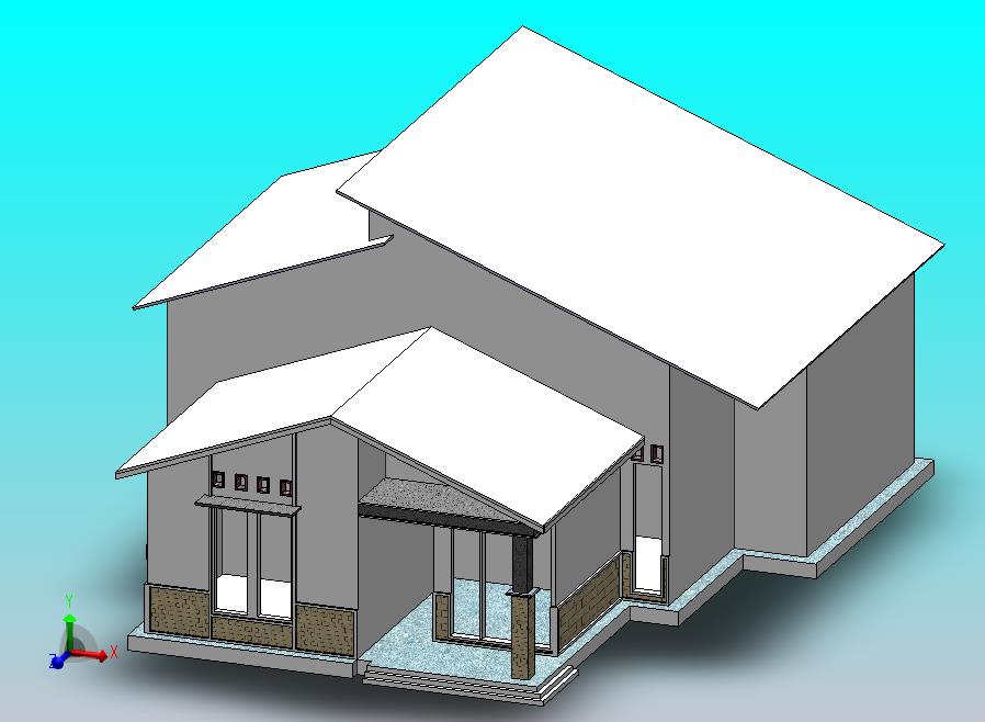 简易小别墅模型