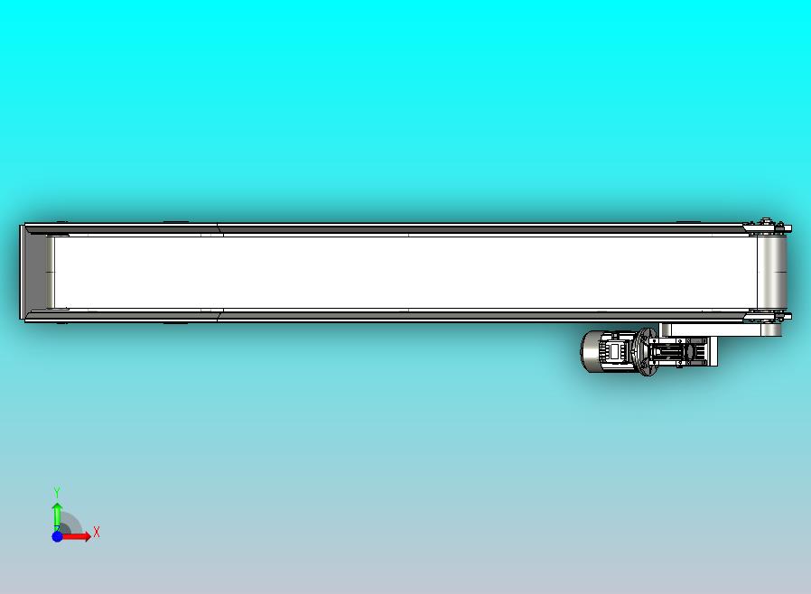 斜式皮带输送机3D模型