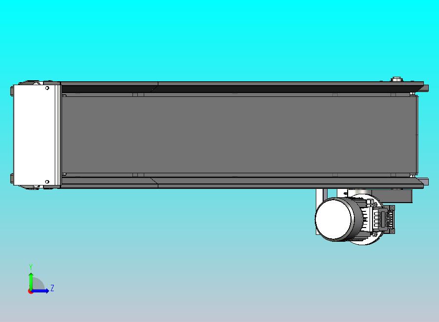斜式皮带输送机3D模型