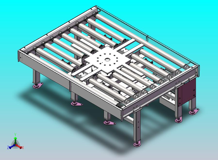 顶升旋转滚筒线