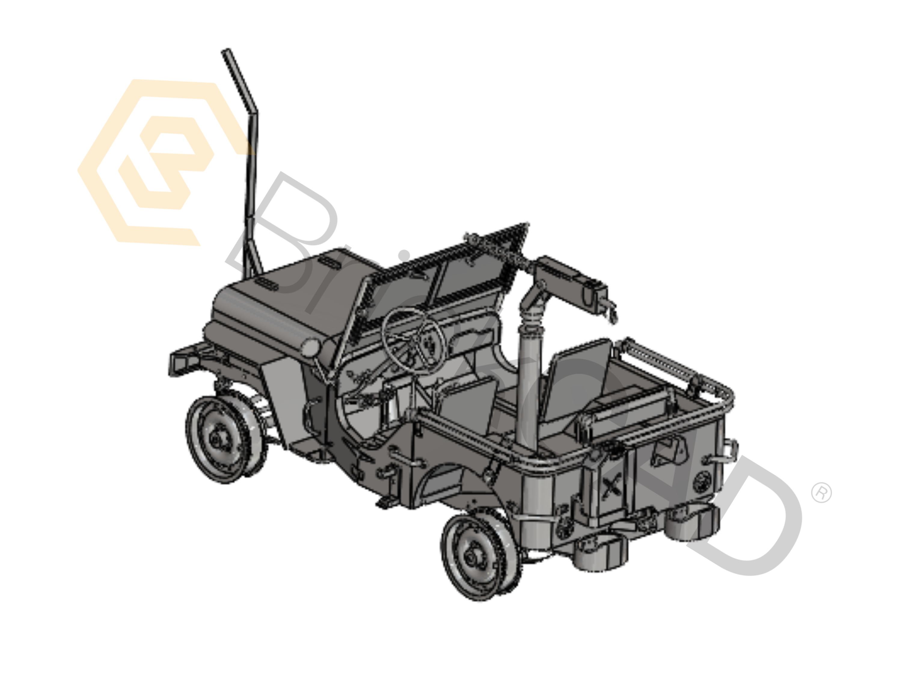 吉普车 – 越野 SUV CAD 模型 