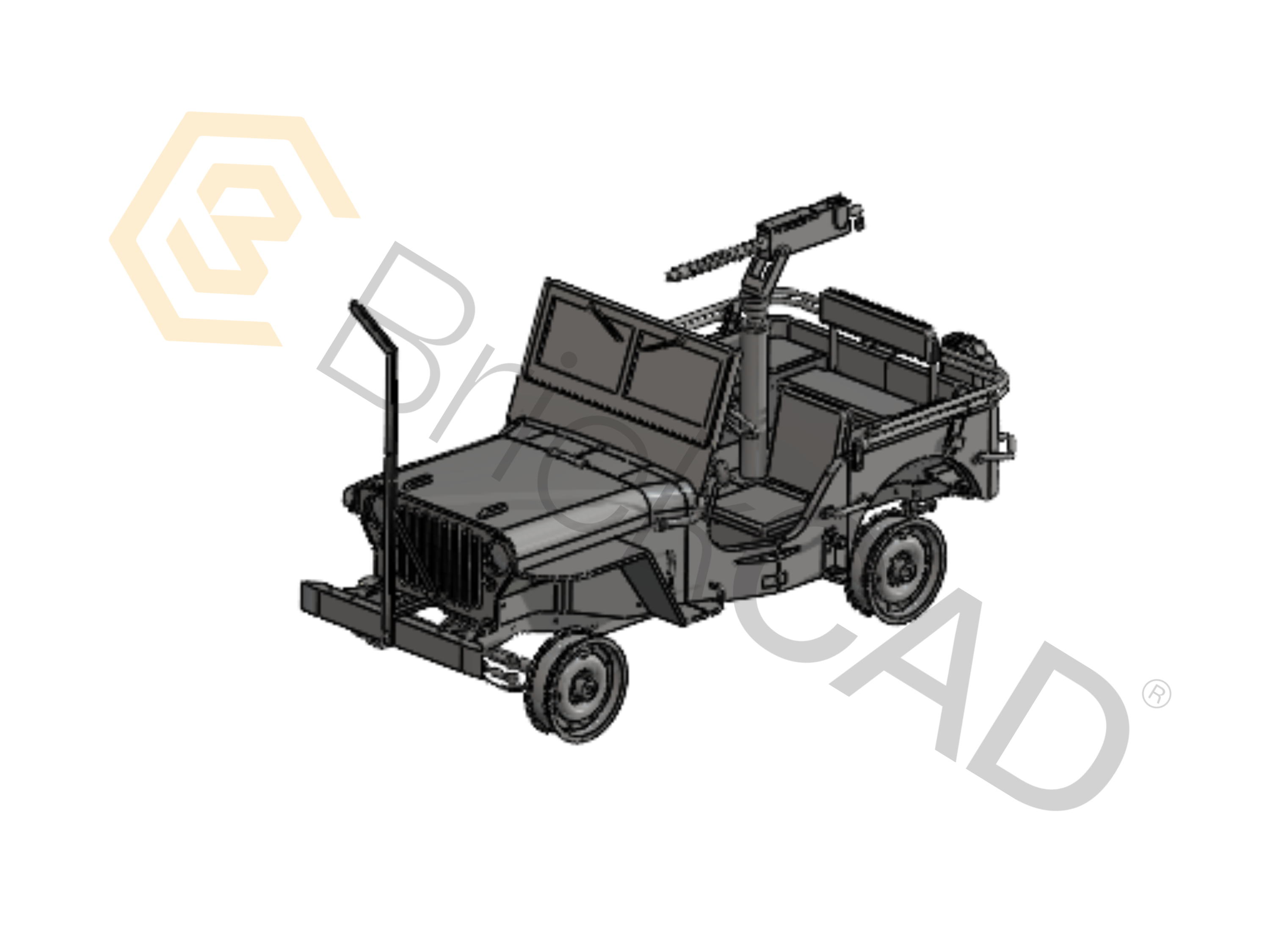 吉普车 – 越野 SUV CAD 模型 