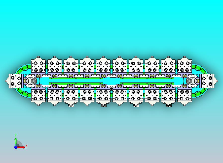 环形导轨椭圆链条T23-Y200线体