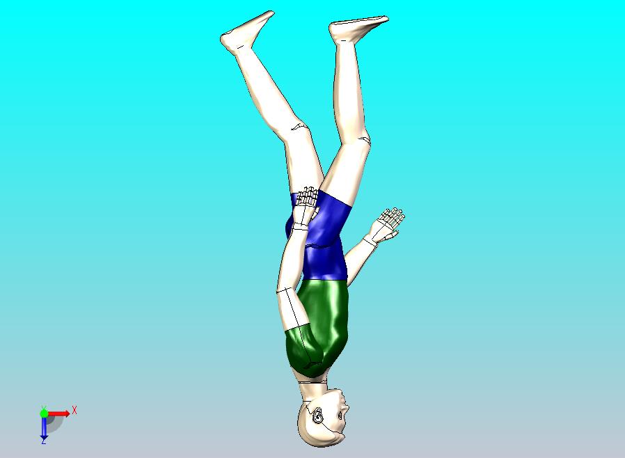 男人走姿