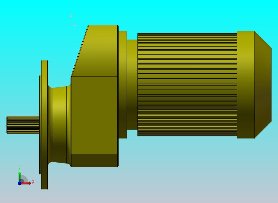 RXF87-4.5-4KW-4级减速器 输出轴带花键