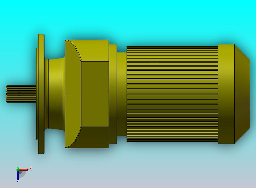 RXF87-4.5-4KW-4级减速器 输出轴带花键