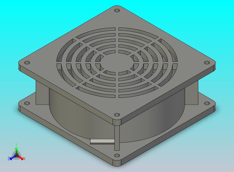 风扇3D模型图