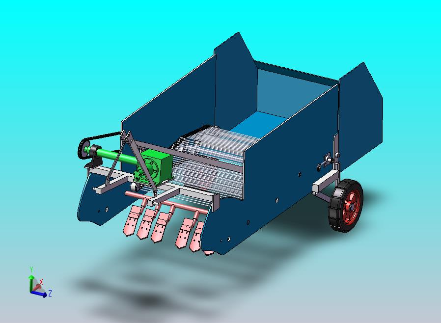 甘薯收获机 SW+CAD+说明书