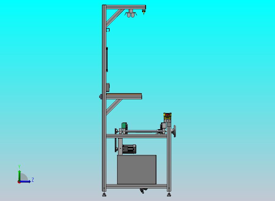 铝型材搭建的插件线，手摇调节宽窄