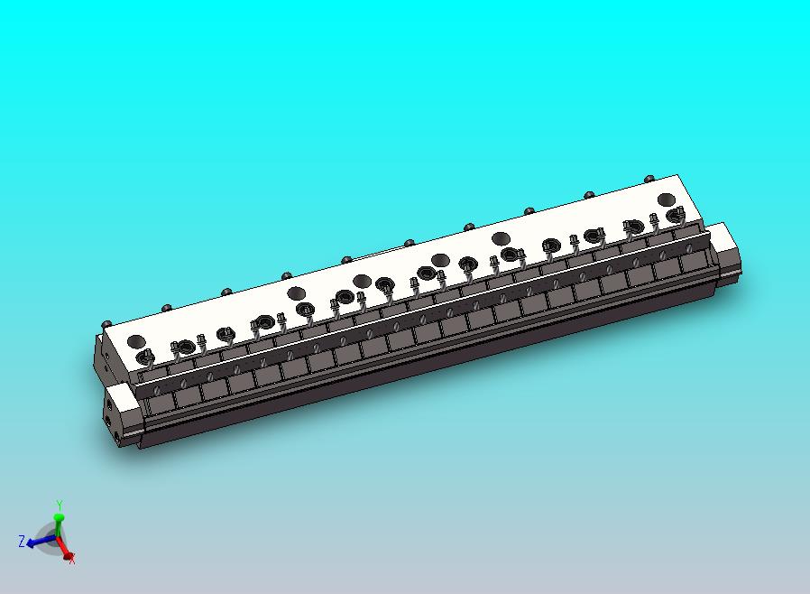 1000狭缝涂布模头 sw+cad+仿真
