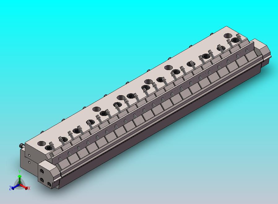 1000狭缝涂布模头 sw+cad+仿真