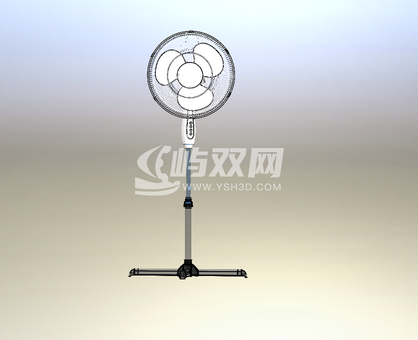 一款落地扇设计模型