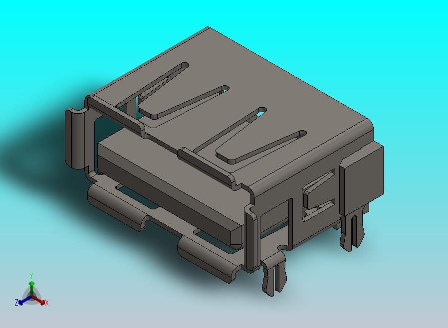 USB Type-A 连接器公头 SMD