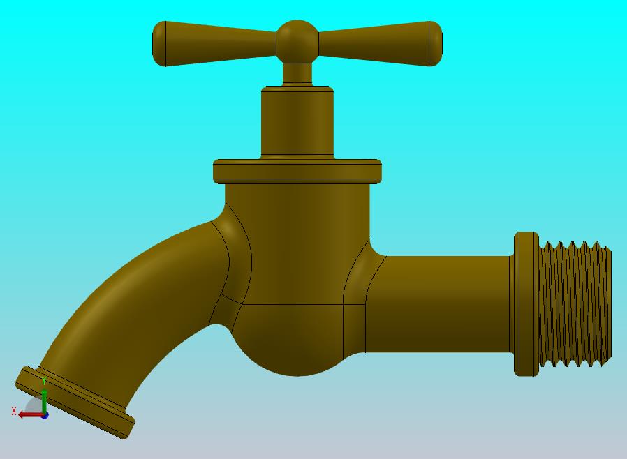 水龙头3D Tap 建模”
