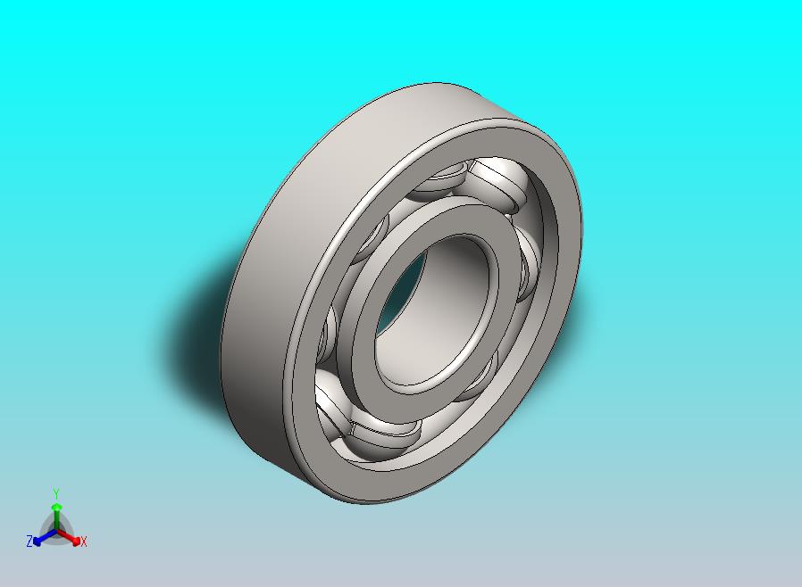 3D球轴承模型
