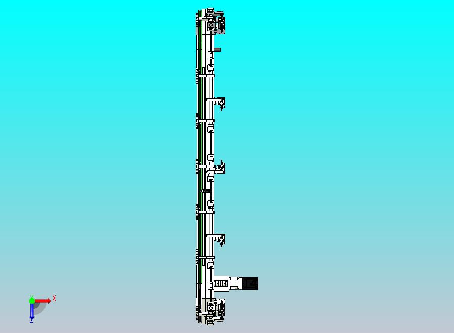 环形导轨椭圆同步带T23-Y500线体