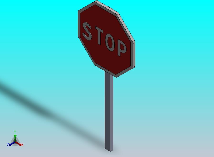 停止路标