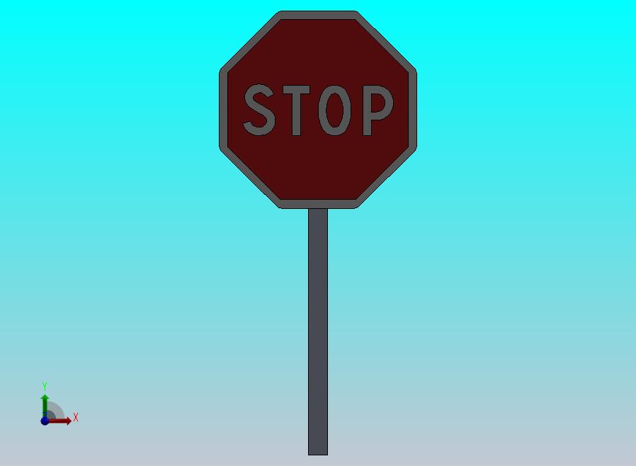 停止路标
