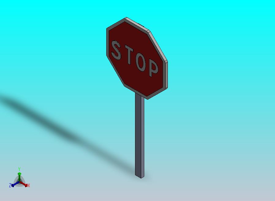 停止路标