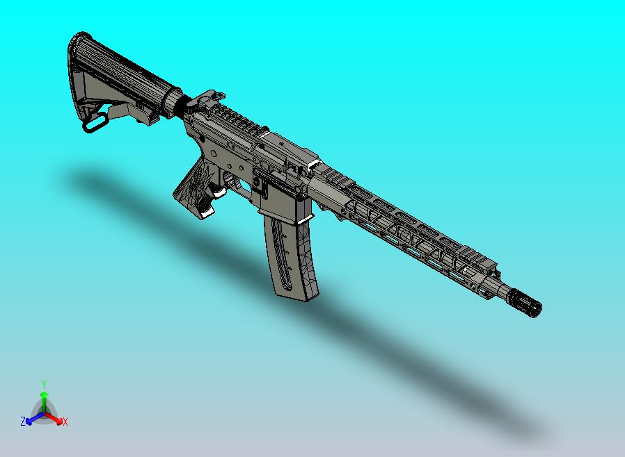 22LR 弹带式轻机枪