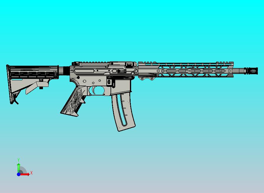 22LR 弹带式轻机枪