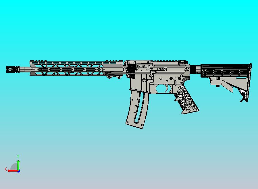 22LR 弹带式轻机枪