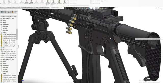 22LR 弹带式轻机枪