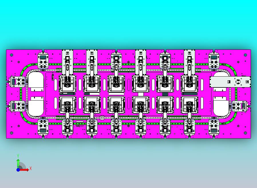 环形导轨矩形链条T23-Y300线体