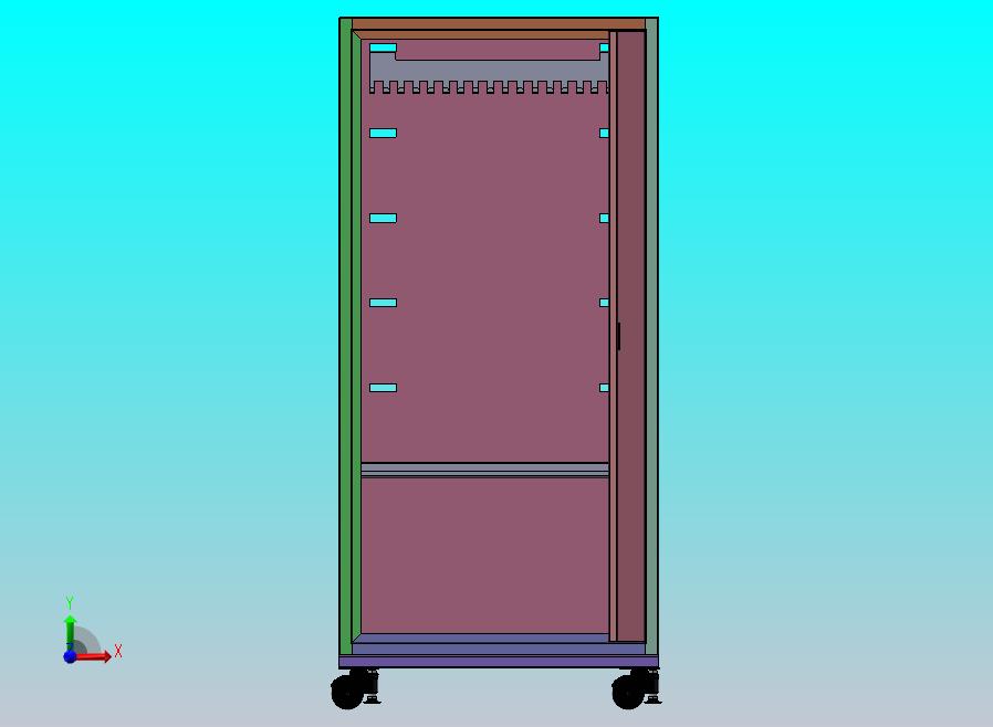 移动式铁工具柜