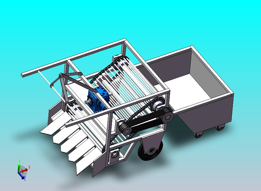 马铃薯收获机设计 sw+cad+说明书
