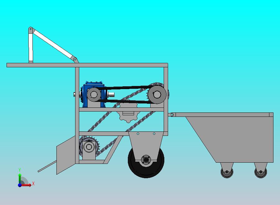 马铃薯收获机设计 sw+cad+说明书