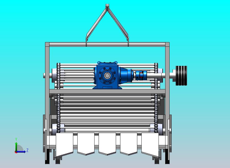 马铃薯收获机设计 sw+cad+说明书