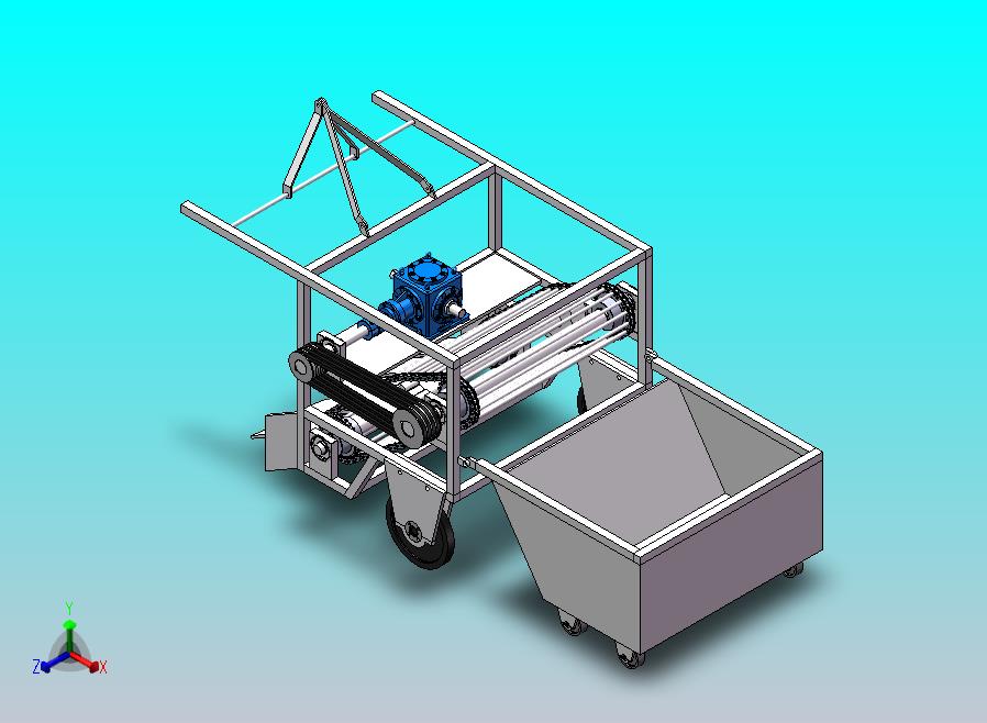 马铃薯收获机设计 sw+cad+说明书