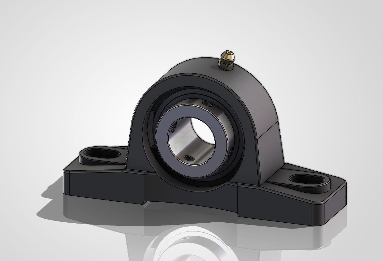 固定轴承座 – 3D 模型”