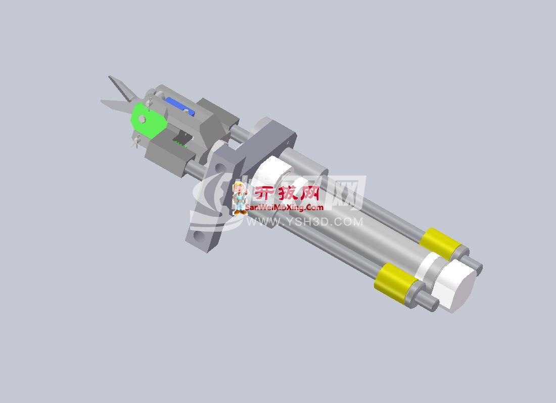 气动剪刀设计 Inventor 2020