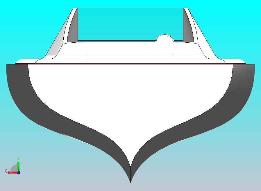 现代流动模拟船