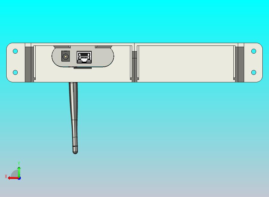 3D 可打印 1U 机架