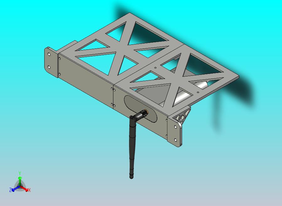 3D 可打印 1U 机架