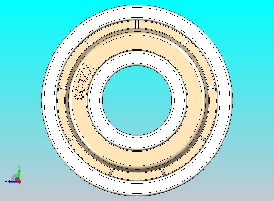 带爆炸的 608ZZ 轴承 