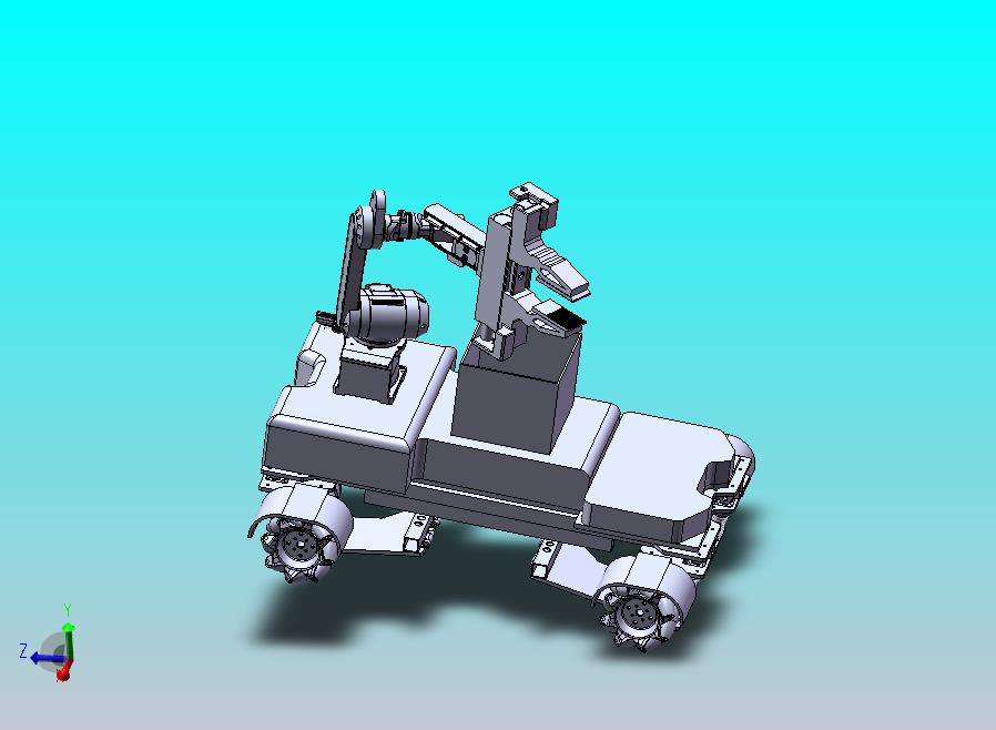 垃圾自动拾取装置底盘机械臂小车的设计
