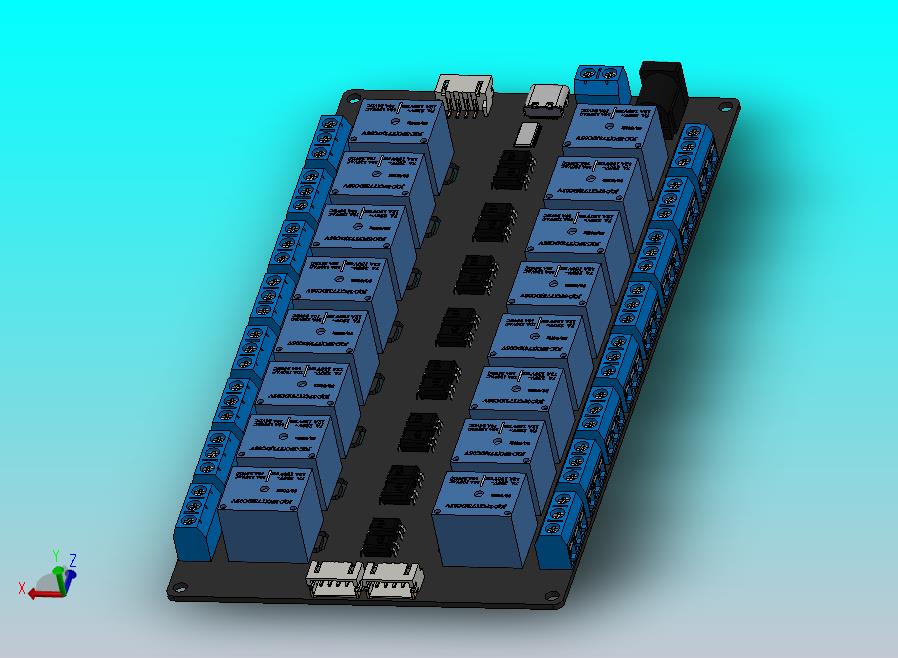XL9535 i2C 16ch 继电器模块”