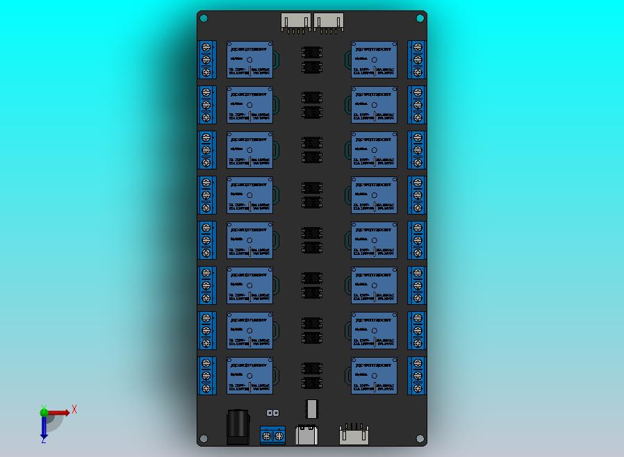 XL9535 i2C 16ch 继电器模块”