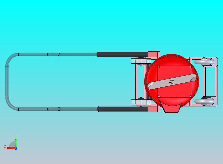 草坪清理机结构设计 sw+cad