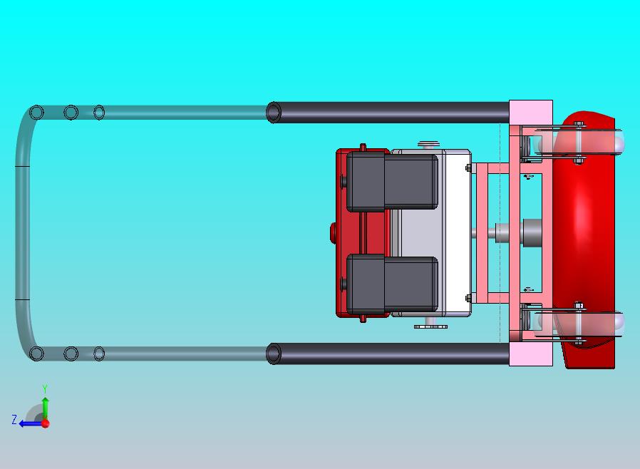 草坪清理机结构设计 sw+cad