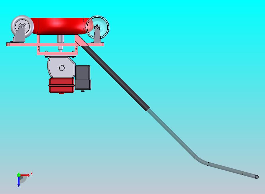 草坪清理机结构设计 sw+cad