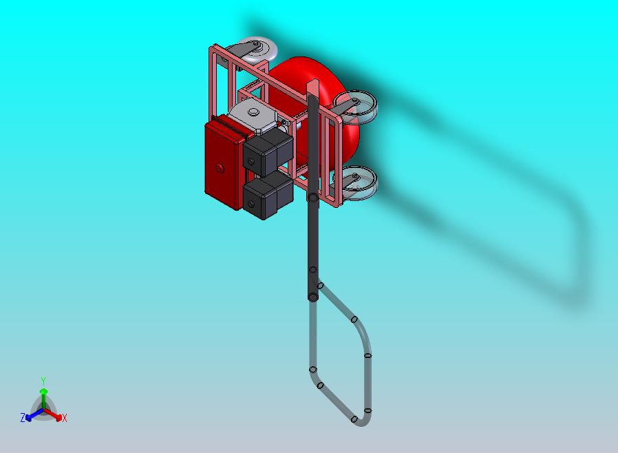 草坪清理机结构设计 sw+cad