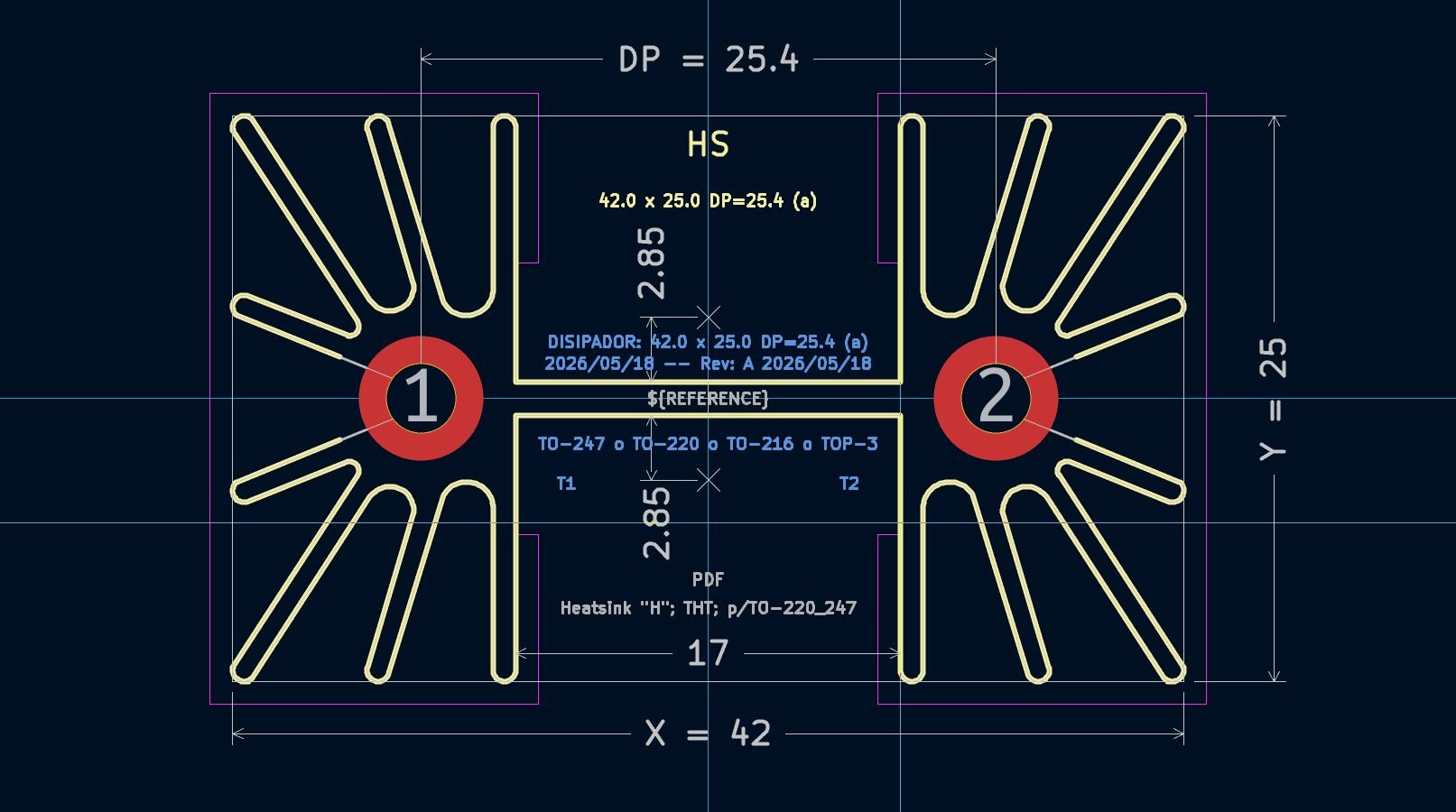 散热器“H”型； 42x25