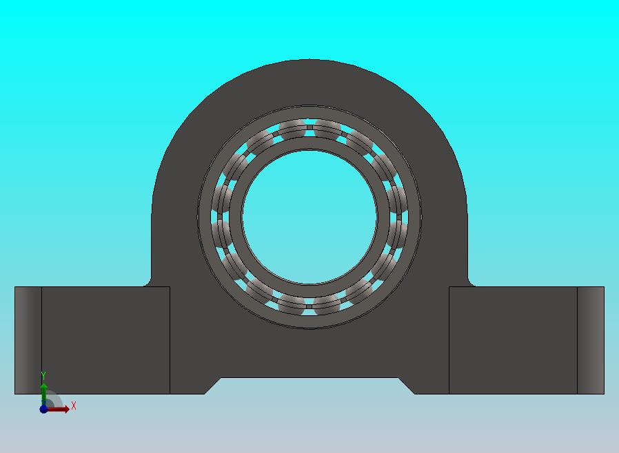 UCP 25 轴承座模型