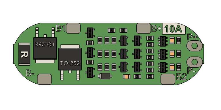 3S 10A 电池管理系统（BMS）