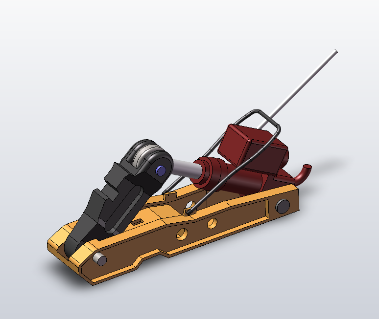 铁道液压拨道机设计 sw+cad